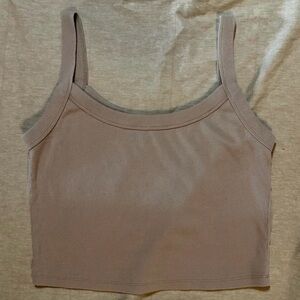 Abercrombie & Fitch Ribbed Camisole - Taupe